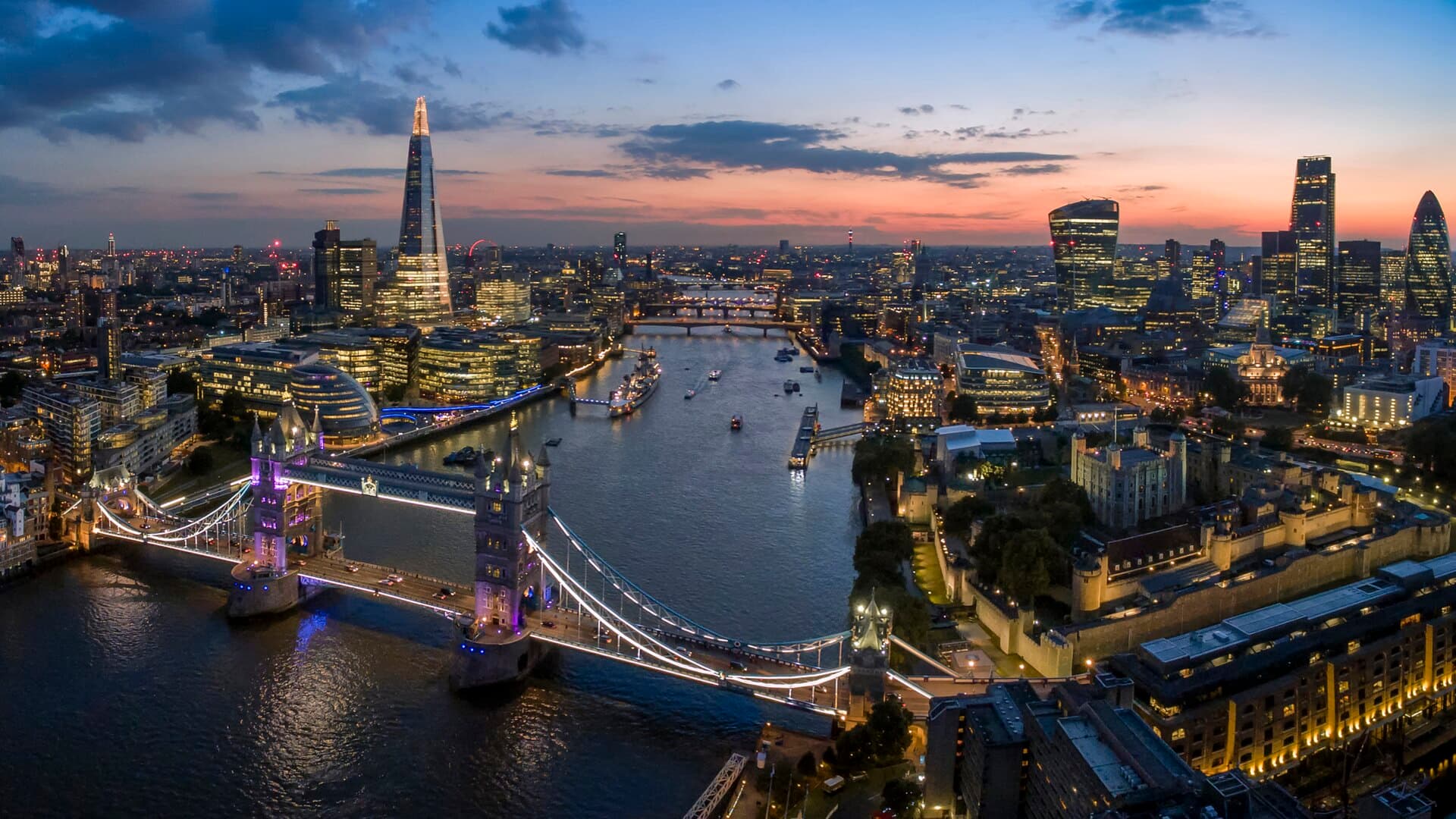 London city view in United Kingdom.