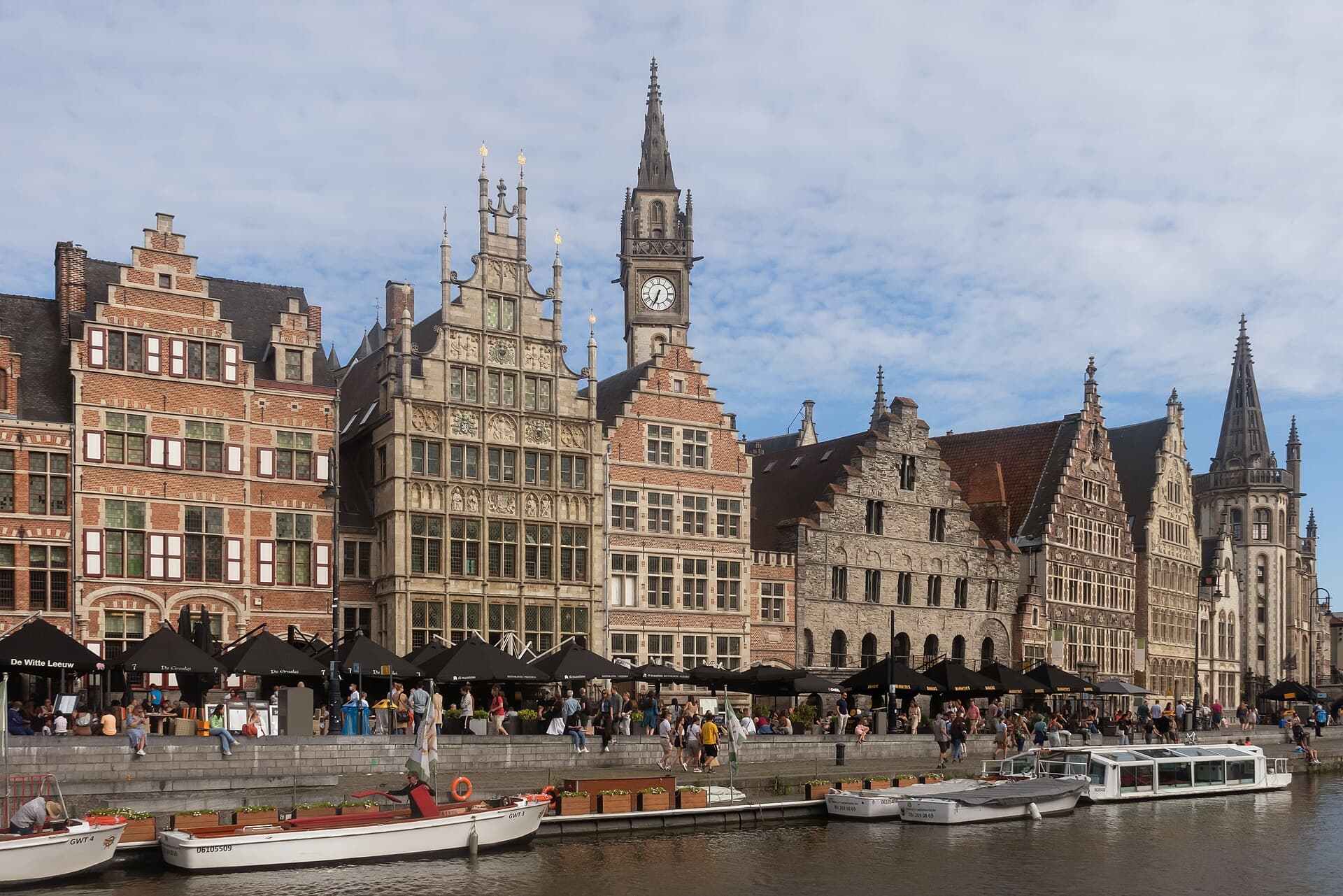 Ghent city view in Belgium.