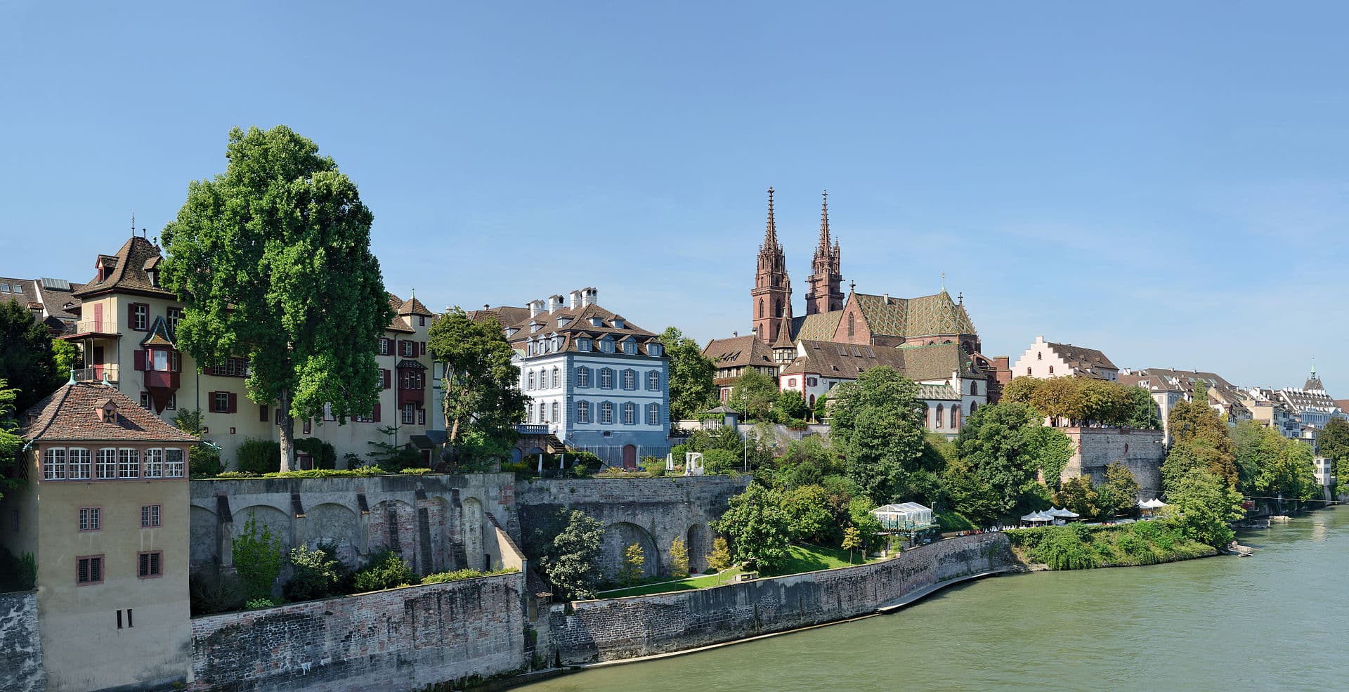 Basel city view in Switzerland.