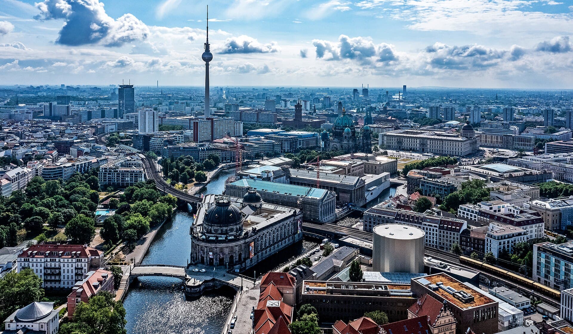 Berlin city view in Germany.