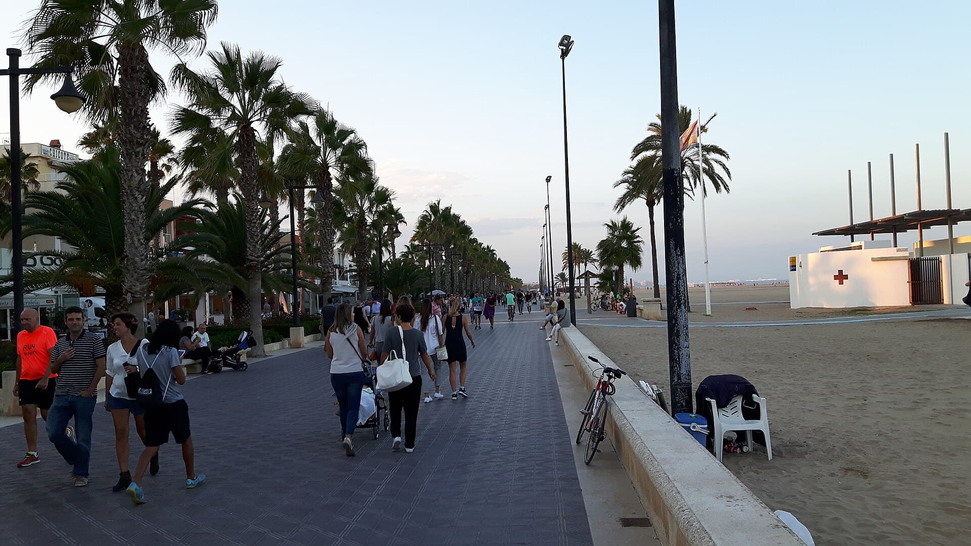 Valencia city view in Spain.